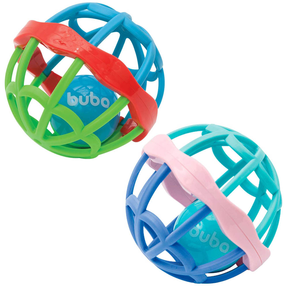 Chocalho Baby Ball Cute Colors (3+ Meses) - Buba