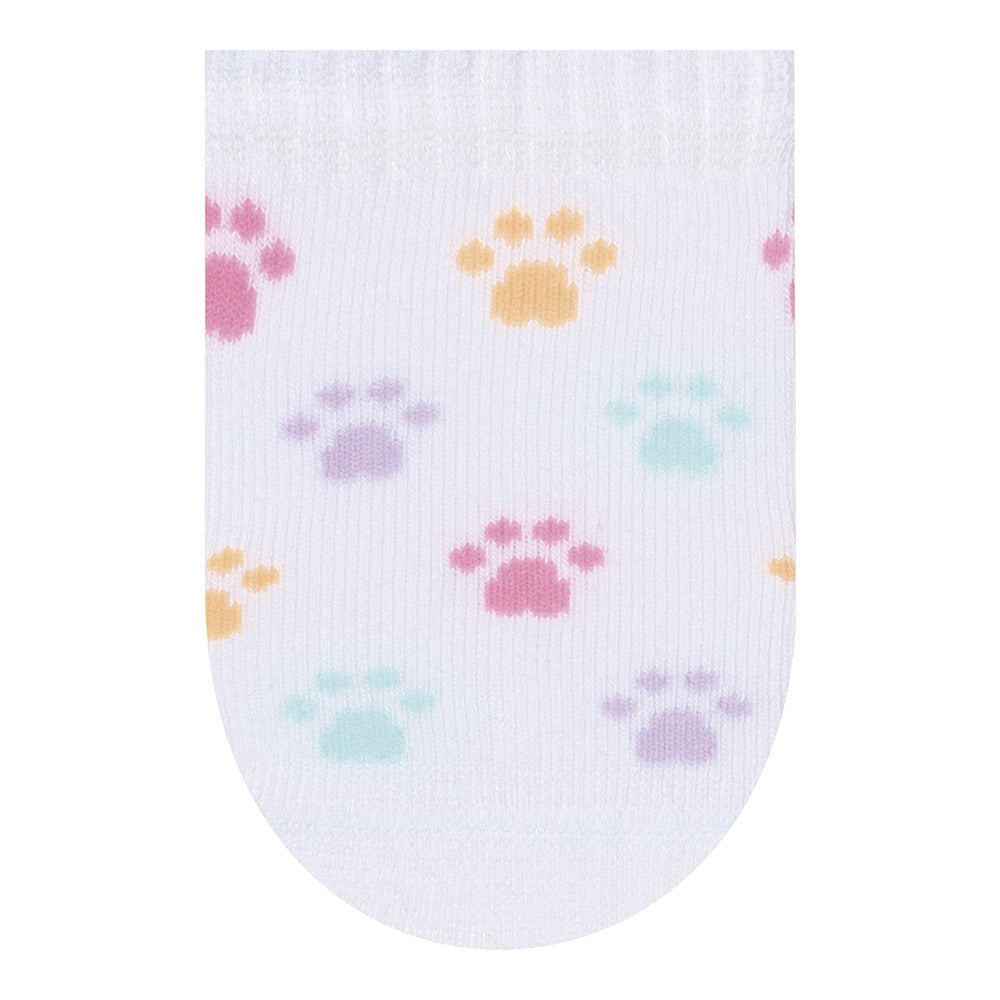 Kit 3 Pares Meia Cano Curto Bebê Menina RN Coelho - Selene