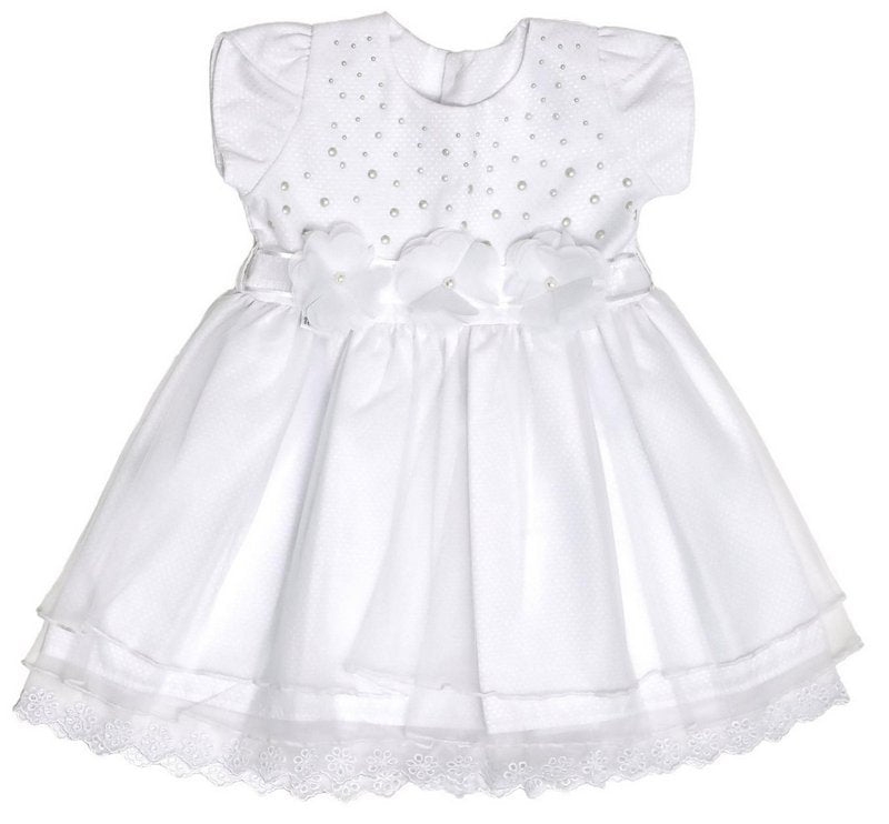 Vestido Batizado Branco Elise - Fofinho