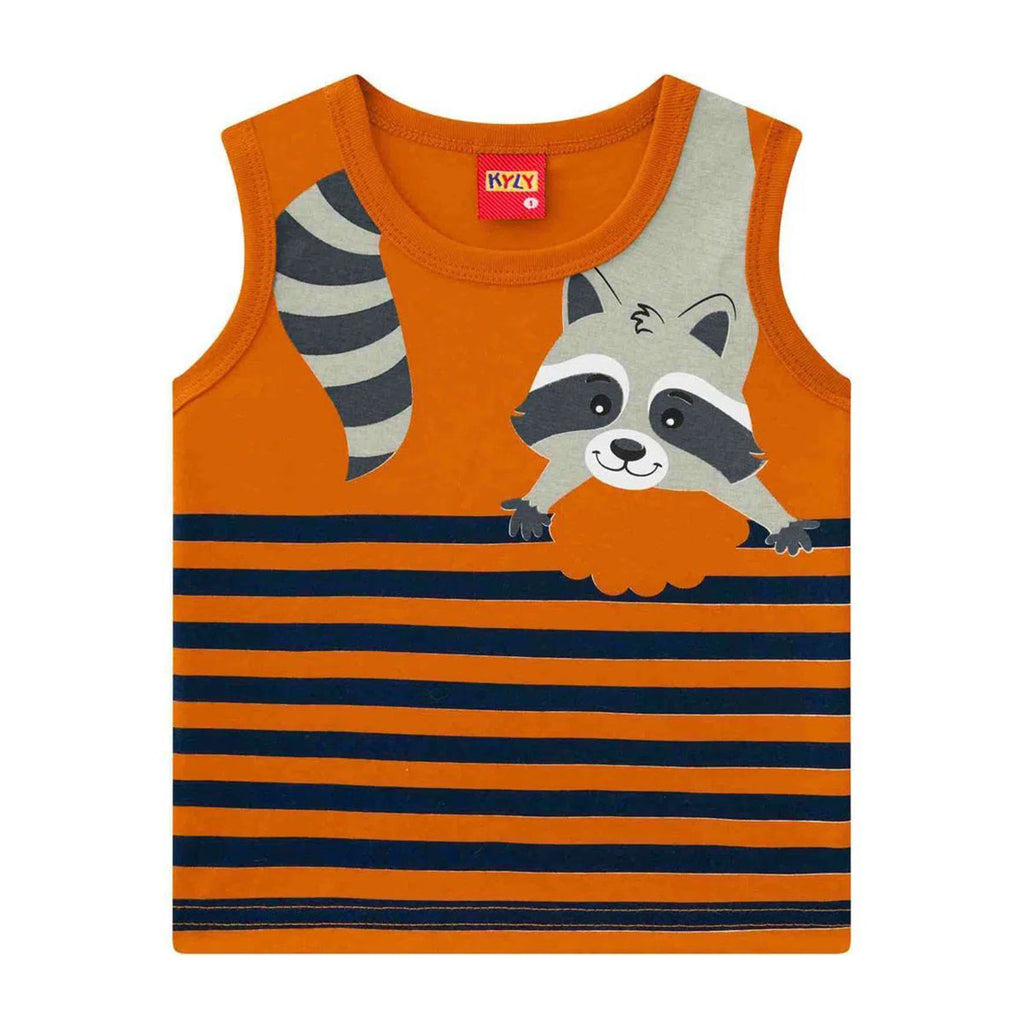 Regata Menino Laranja Listrada Guaxinim - Kyly
