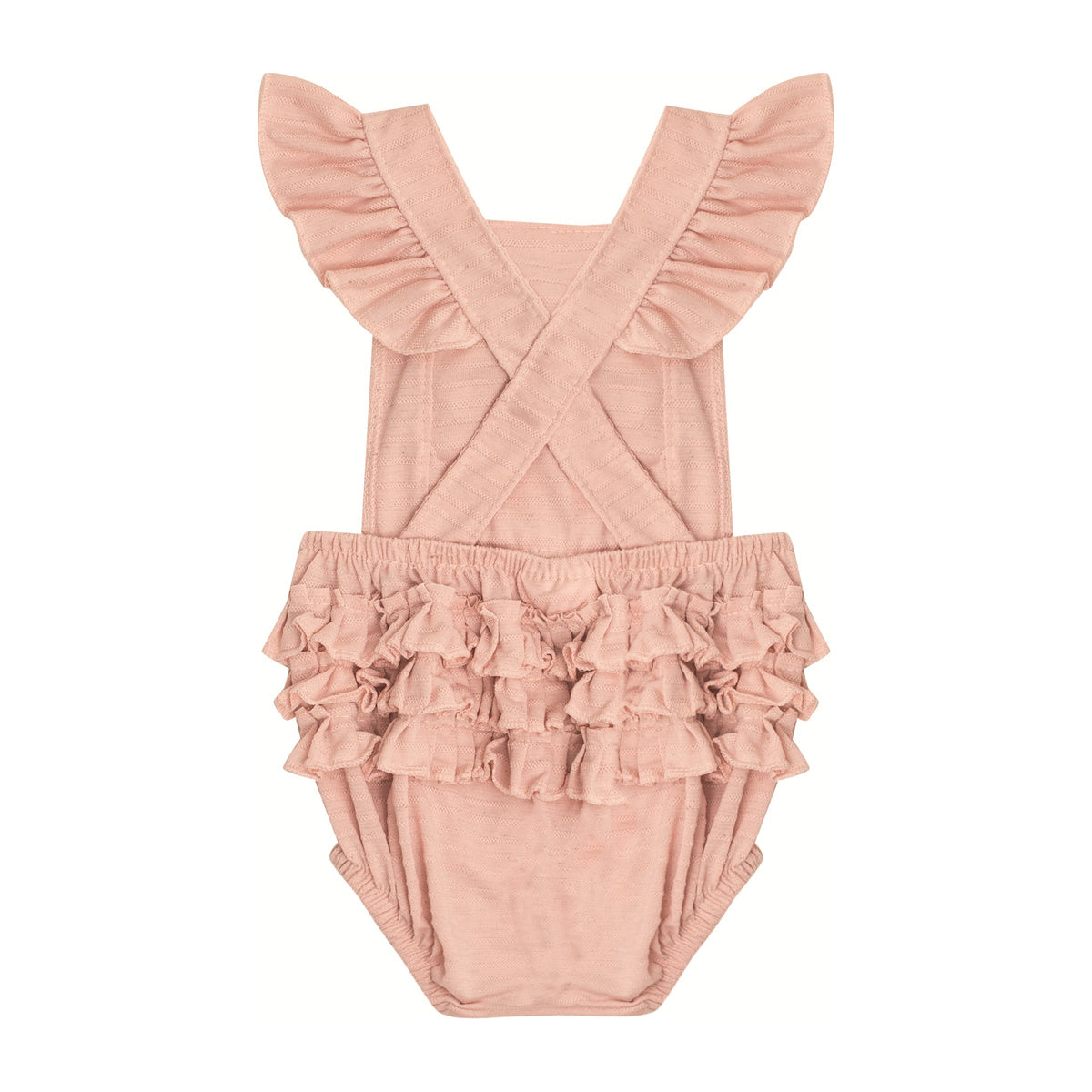 Macaquinho Banho de Sol Bebê Laço e Babados - Kiki Xodó