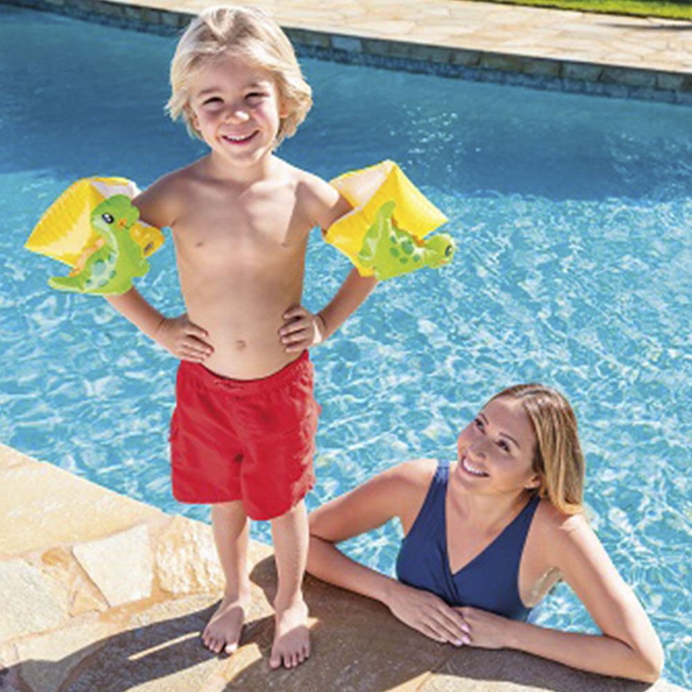 Boia de Braço Flutuador Inflável Infantil Dinossauro - Intex