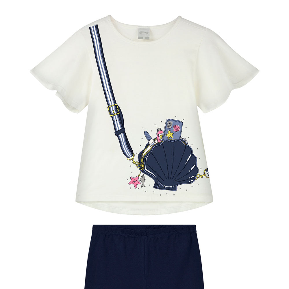 Conjunto Infantil Menina Blusa  e Ciclista - Alakazoo