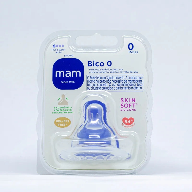 Bico Mamadeira nº 0 (Fluxo Super Lento) 0 Meses - MAM