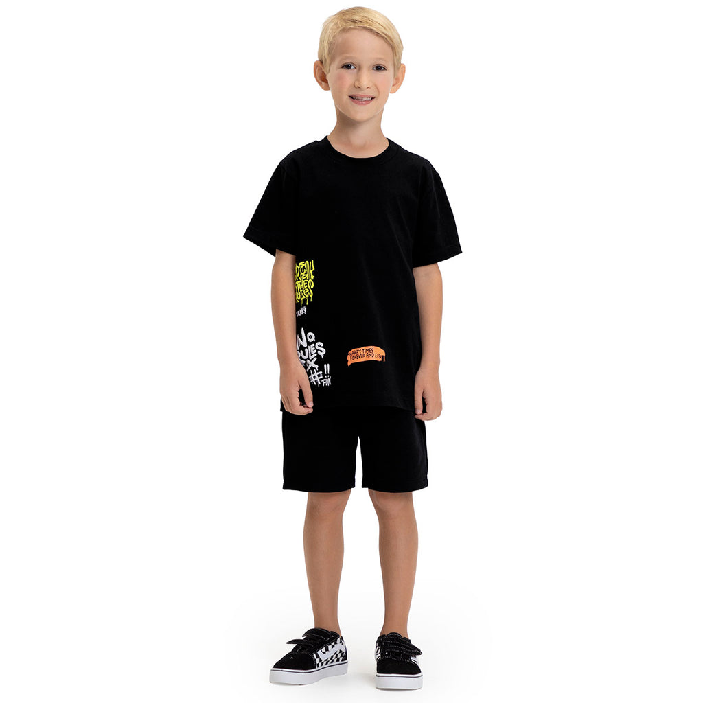 Camiseta Infantil Masculina Rules Meia Malha - Have Fun
