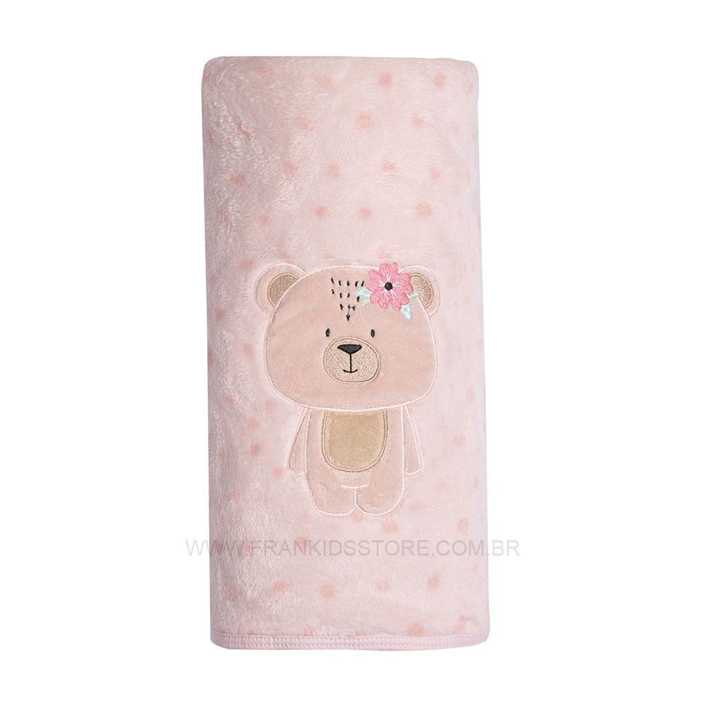 Cobertor Bordado Microfibra 1,10Mx90CM Ursa - Papi