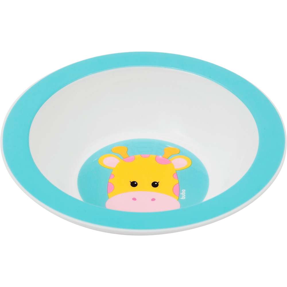 Prato Bebê Infantil Bowl Animal Fun Girafa - Buba