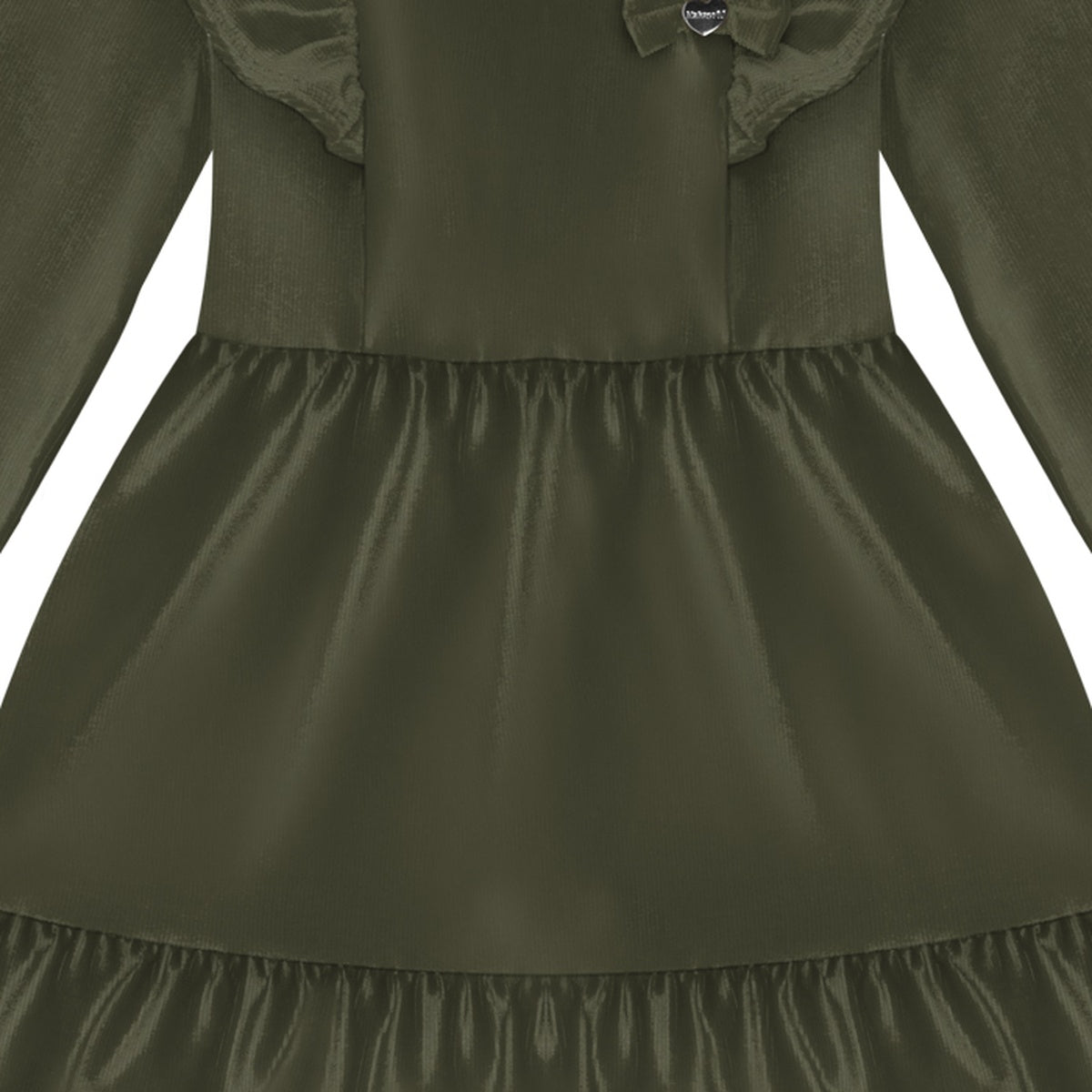 Vestido Infantil em Malha Veludo - Alakazoo