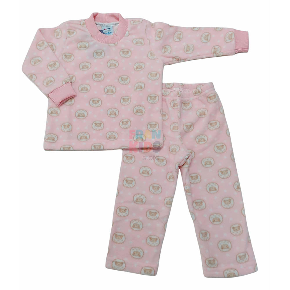 Pijama Soft Estampado Rosa Ovelhas - Rosebud