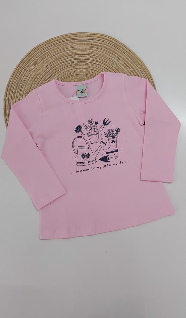 Blusa Manga Longa Infantil em Cotton Jardim - Have Fun