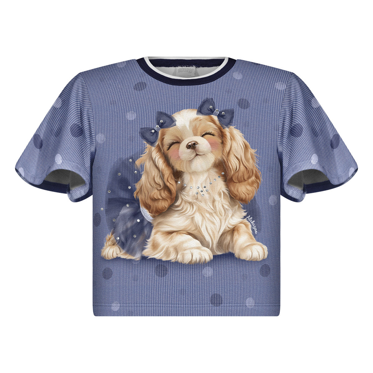 Blusa Infantil Menina Moletinho Soft Cachorrinho - Alakazoo