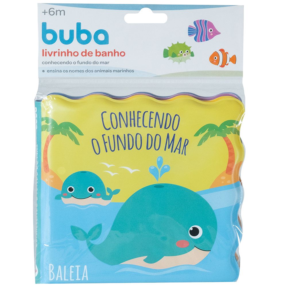 Livro de Banho Bebê Conhecendo o Fundo do Mar - Buba