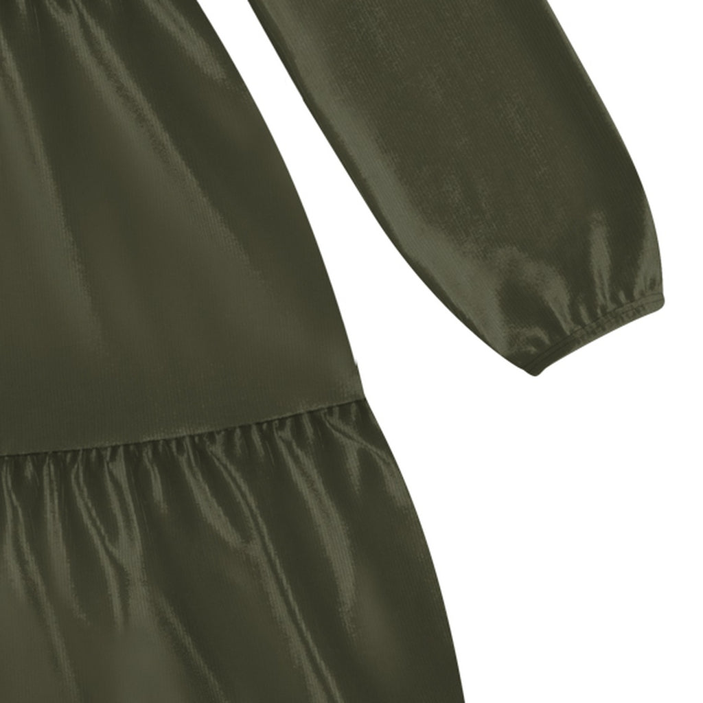 Vestido Infantil em Malha Veludo - Alakazoo