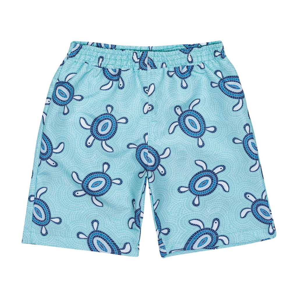 Bermuda Infantil de Tactel C/ Proteção UV 50+ Tartarugas - Kiko e Kika
