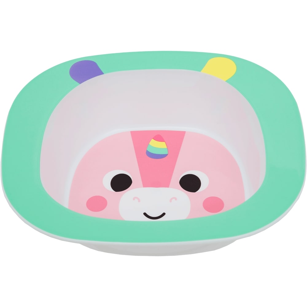 Kit Refeição Prato Raso, Bowl e Copo Buba Zoo Unicórnio - Buba