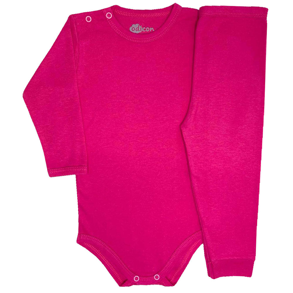 Conjunto Pijama em Suedine Liso Body e Calça - Odicon