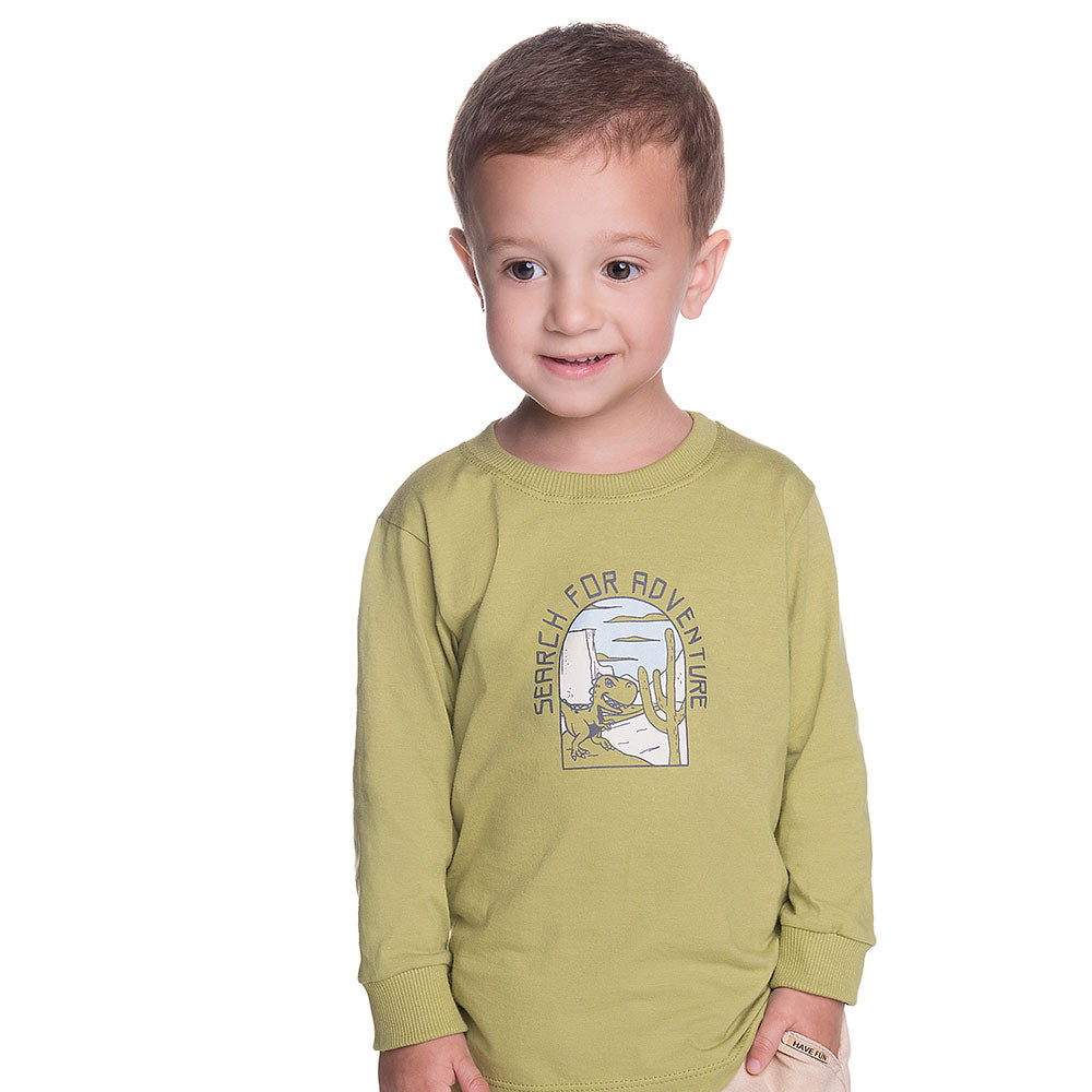 Camiseta Infantil Menino Meia Malha West Dino - Have Fun
