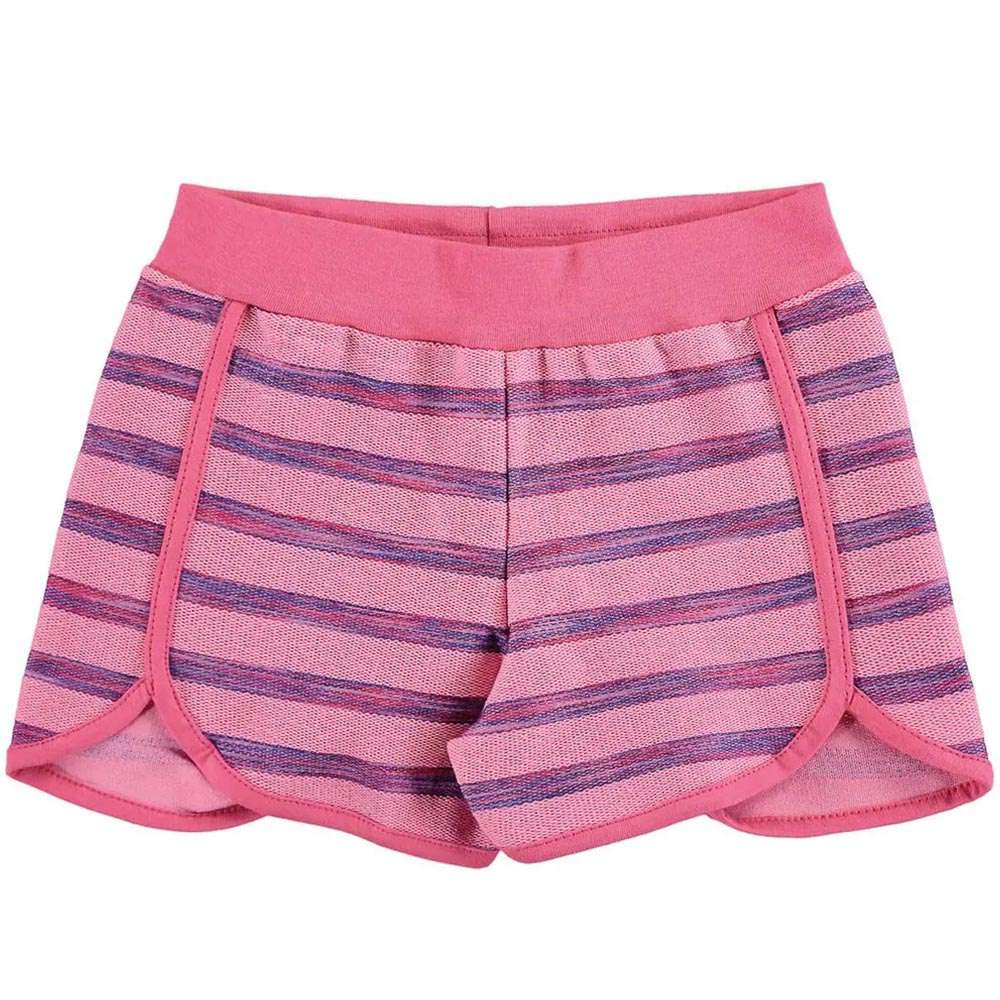 Short Moletinho Listrado Rosa - Marlan