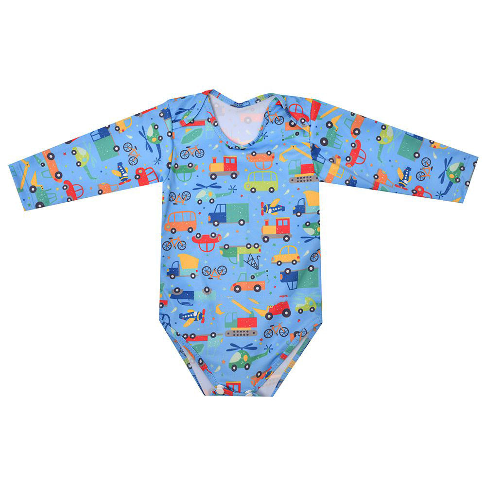 Body Praia e Piscina Menino Proteção UV 50+ Estampado - Everly