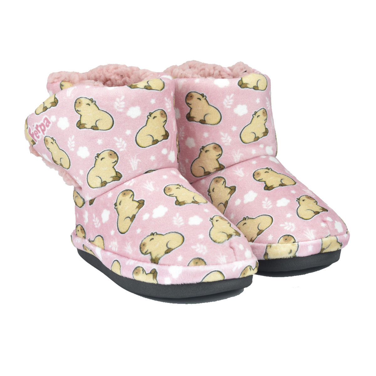 Pantufa Botinha Bebê Capivara Sola Emborrachada - Ferpa