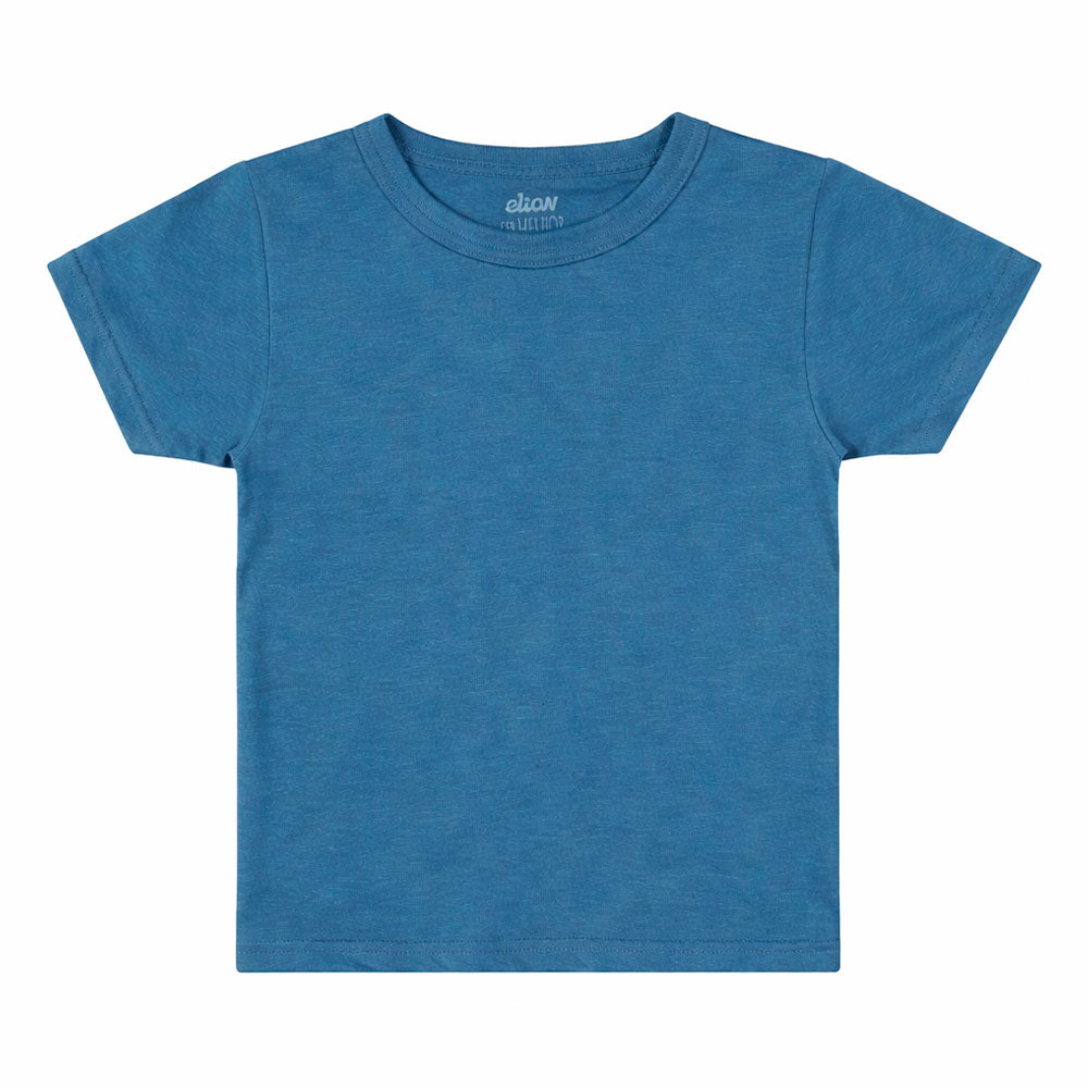 Camiseta Infantil Masculina em Meia Malha Penteada - Elian