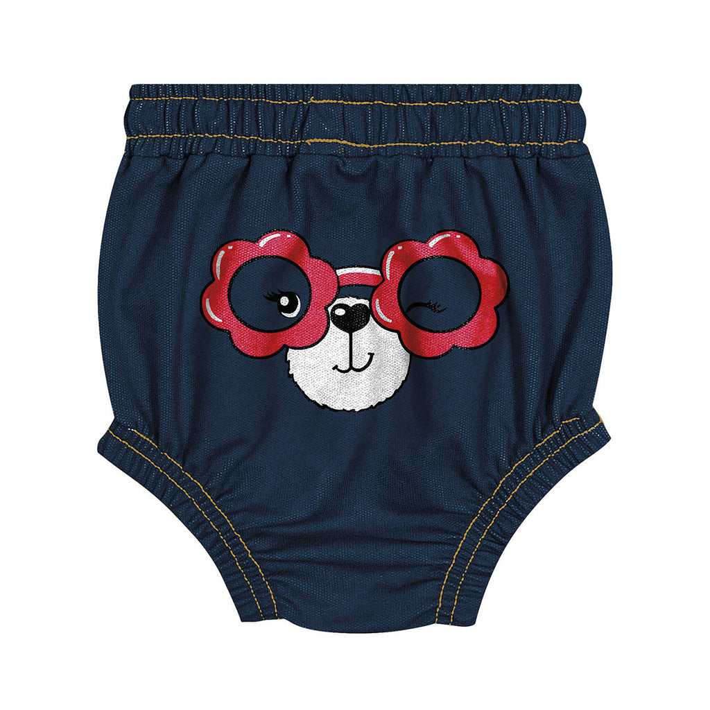 Conjunto Bebê Body e Short Menina Ursinha - Cinti