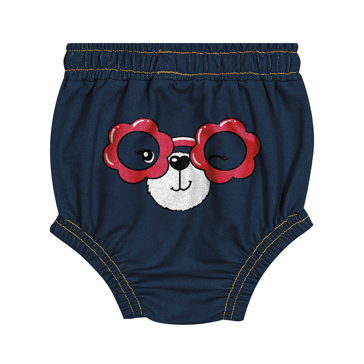 Conjunto Bebê Body e Short Menina Ursinha - Cinti