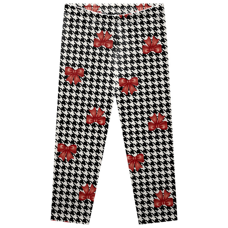 Calça Legging Infantil em Molicotton Peluciado Laços - Kyly