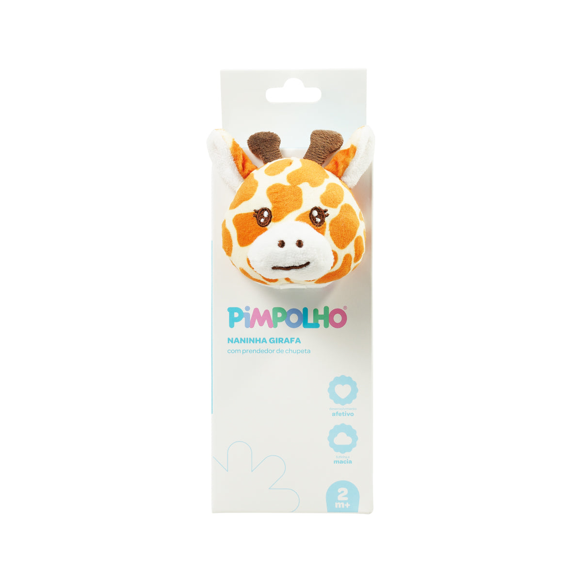 Naninha Bebê Soft Laranja Girafa - Pimpolho