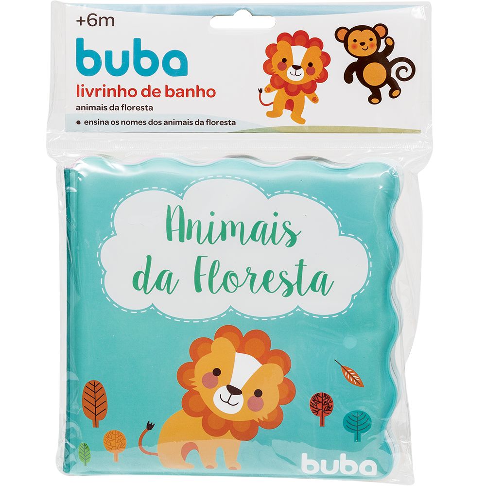 Livro de Banho Bebê Animais da Floresta - Buba