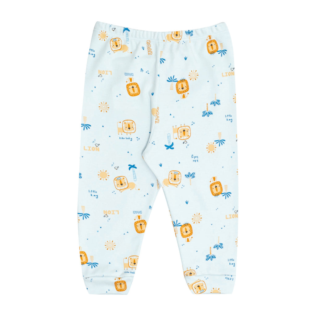 Calça Bebê Menino Suedine Leão Safári - Kiko Baby