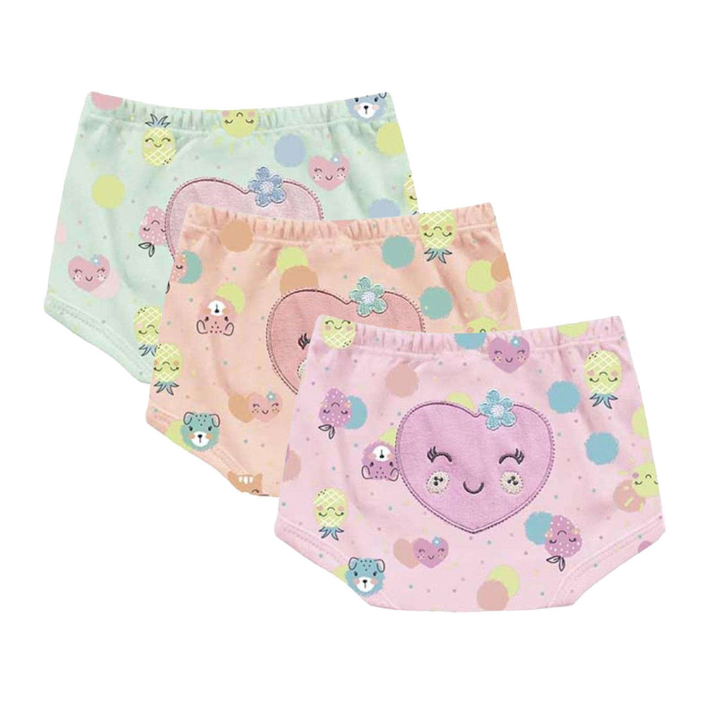 Short Cobre Fralda Suedine Coração e Frutas - Kiko Baby