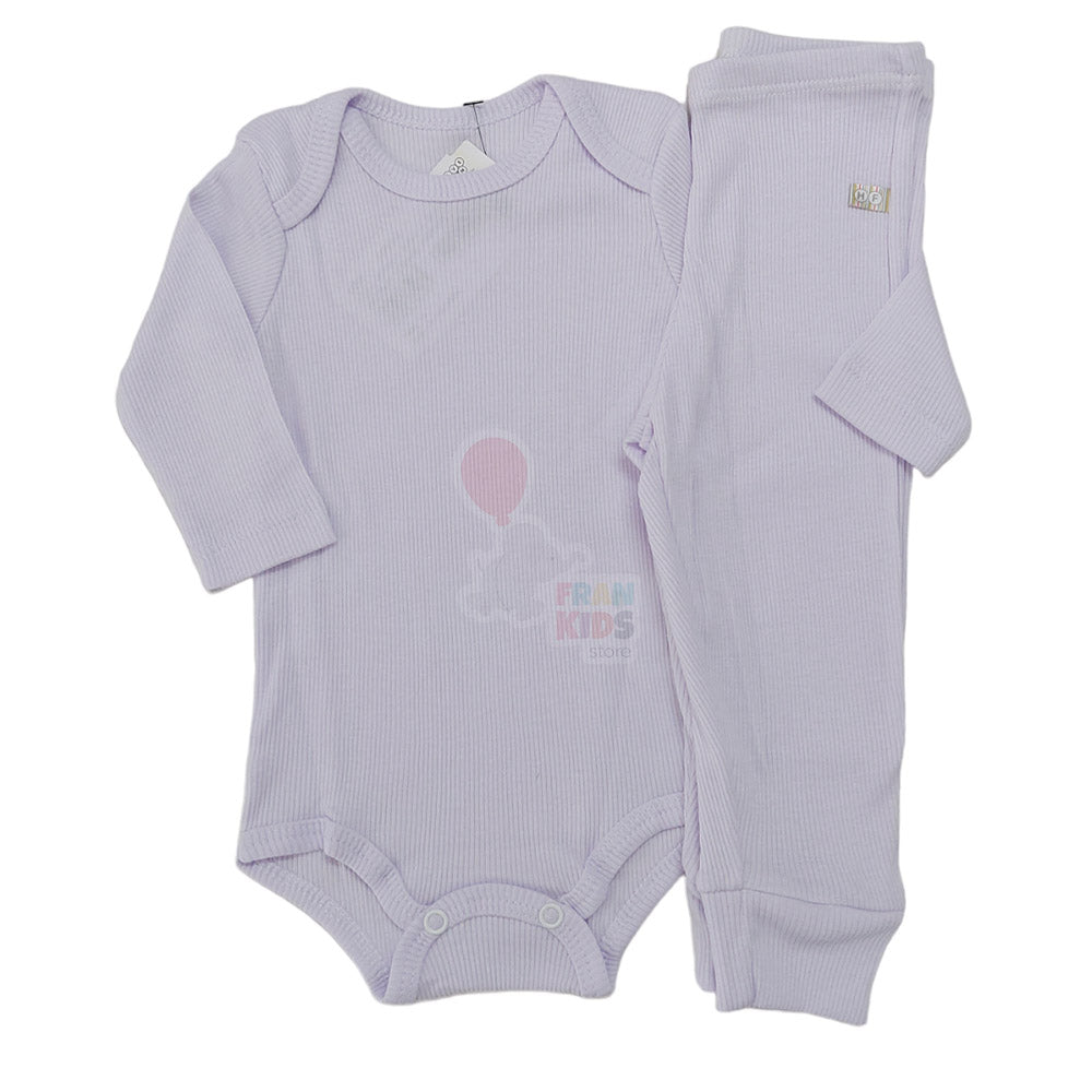 Conjunto Pijama Canelado Bebê Body e Calça - Have Fun