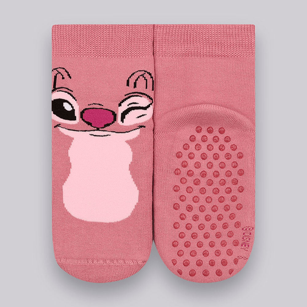 Meia Atoalhada Antiderrapante Infantil Disney Angel - Lupo