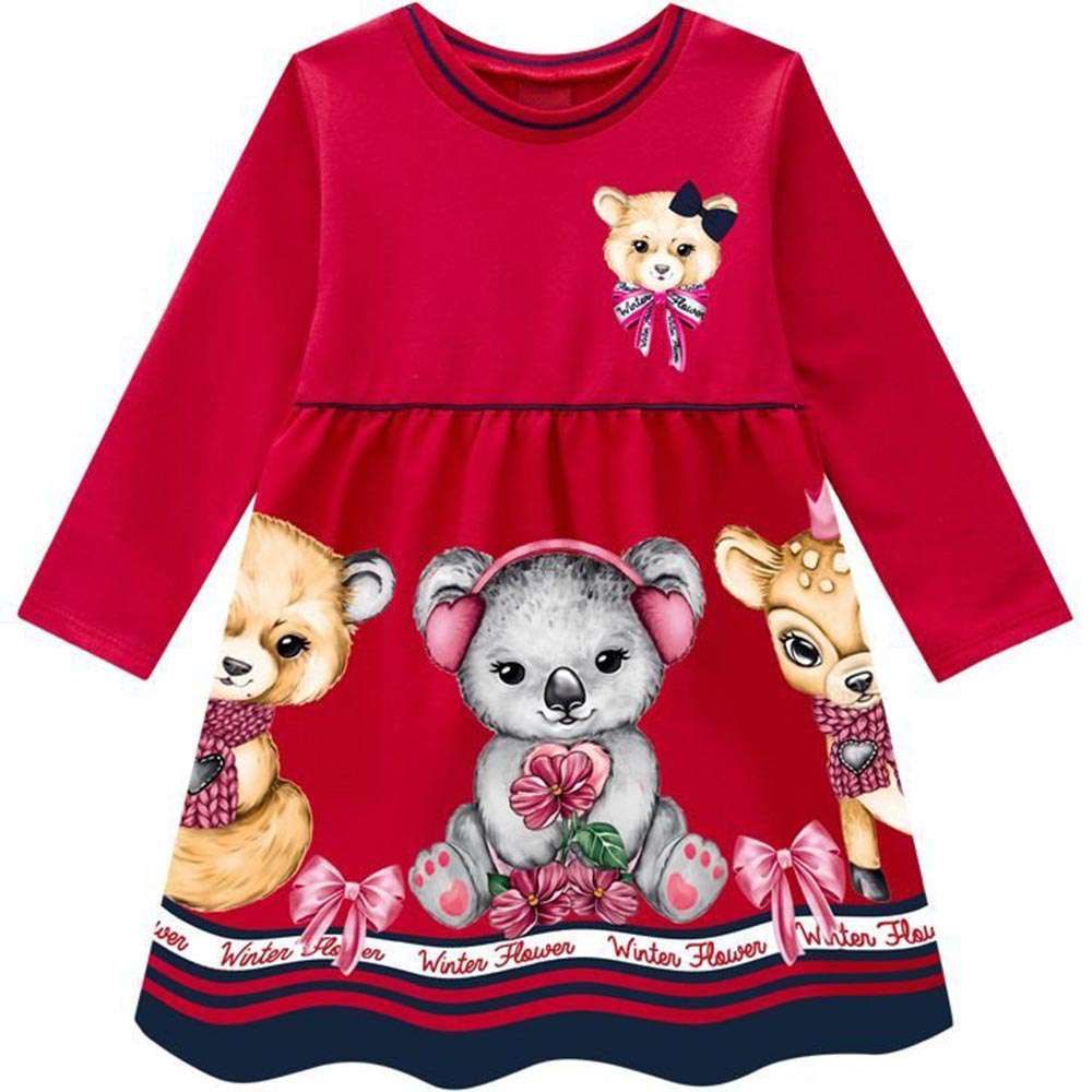 Vestido Infantil Vermelho - Kyly