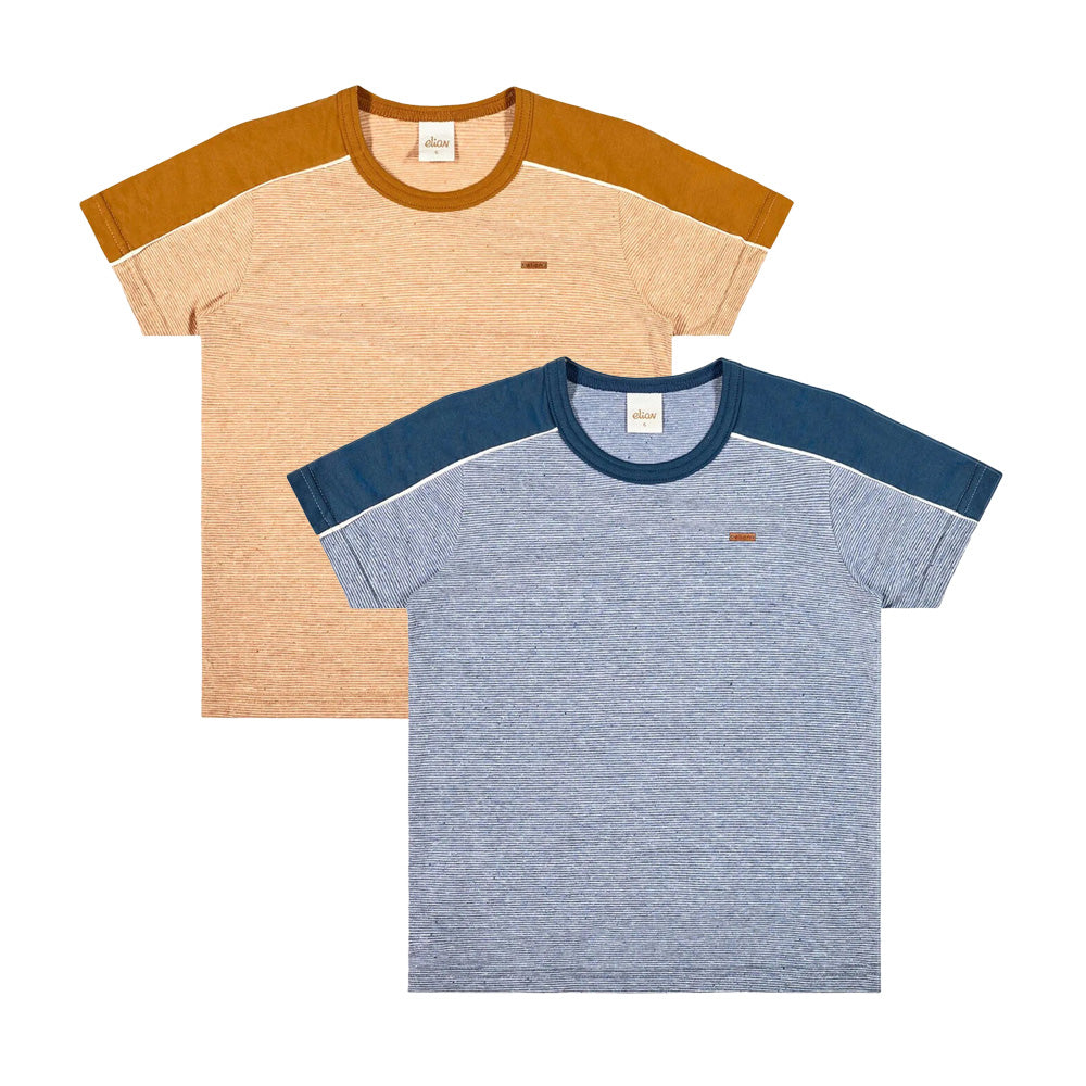 Camiseta Curta Infantil Menino Meia Malha Botonê - Elian