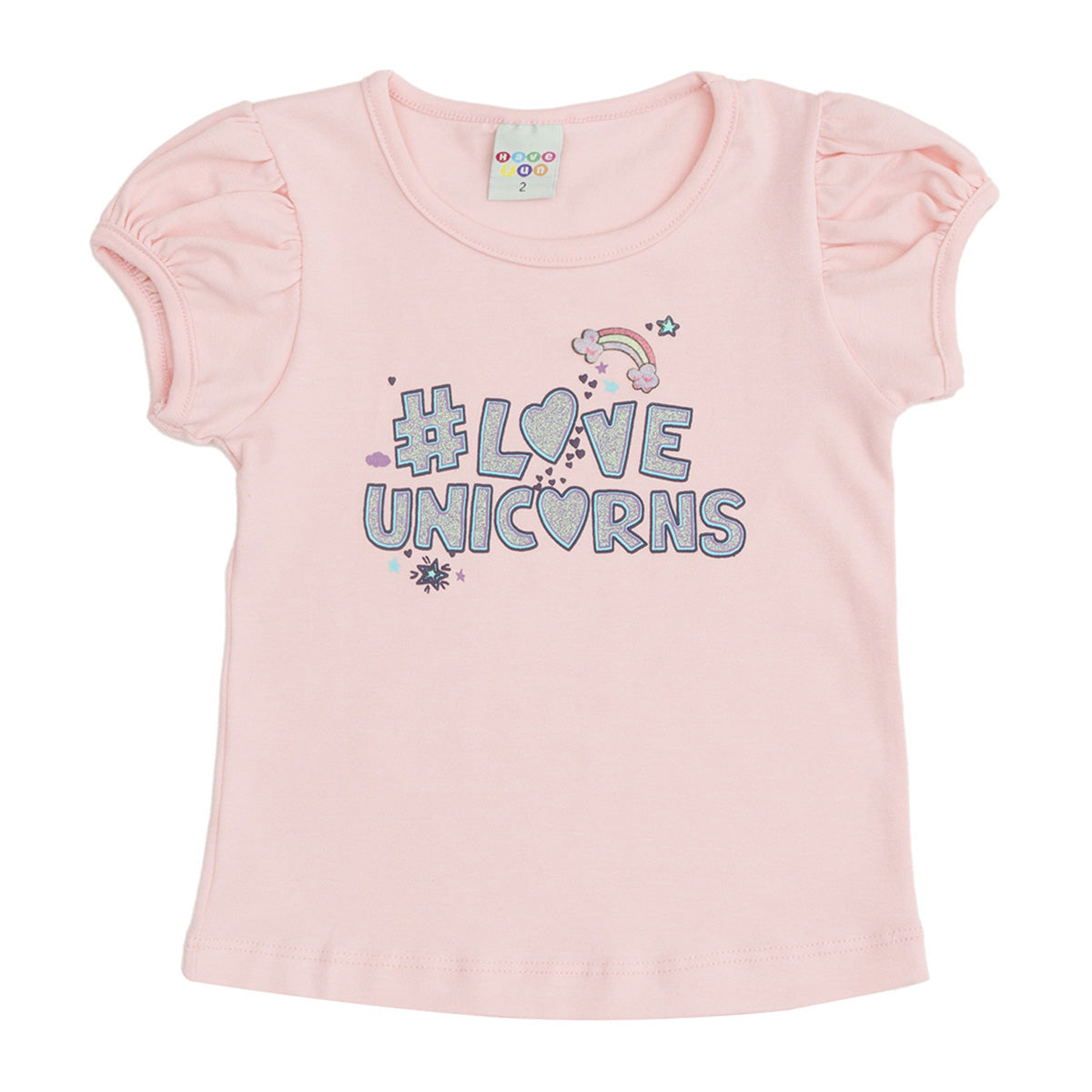 Blusa Infantil Menina #Love Unicors - Have Fun
