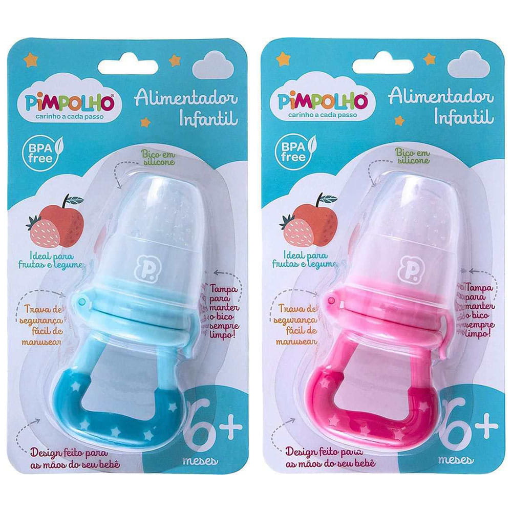 Bico Alimentador Porta Frutas Silicone Bebê - Pimpolho