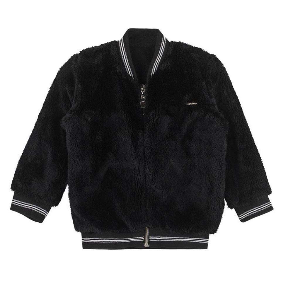 Jaqueta Infantil em Pelo e Meia Malha Penteada - Colorittá