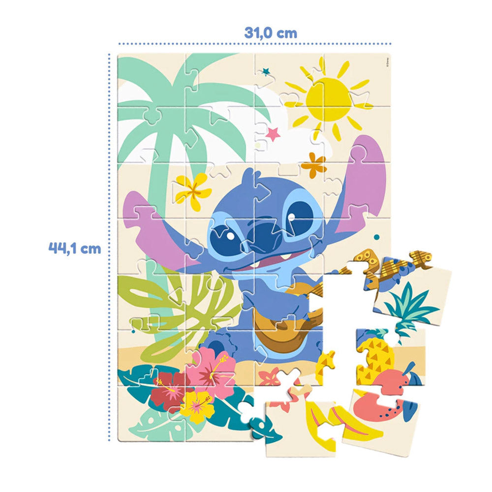 Quebra-Cabeça de Chão Stitch Grandinho 28 Peças - Toyster