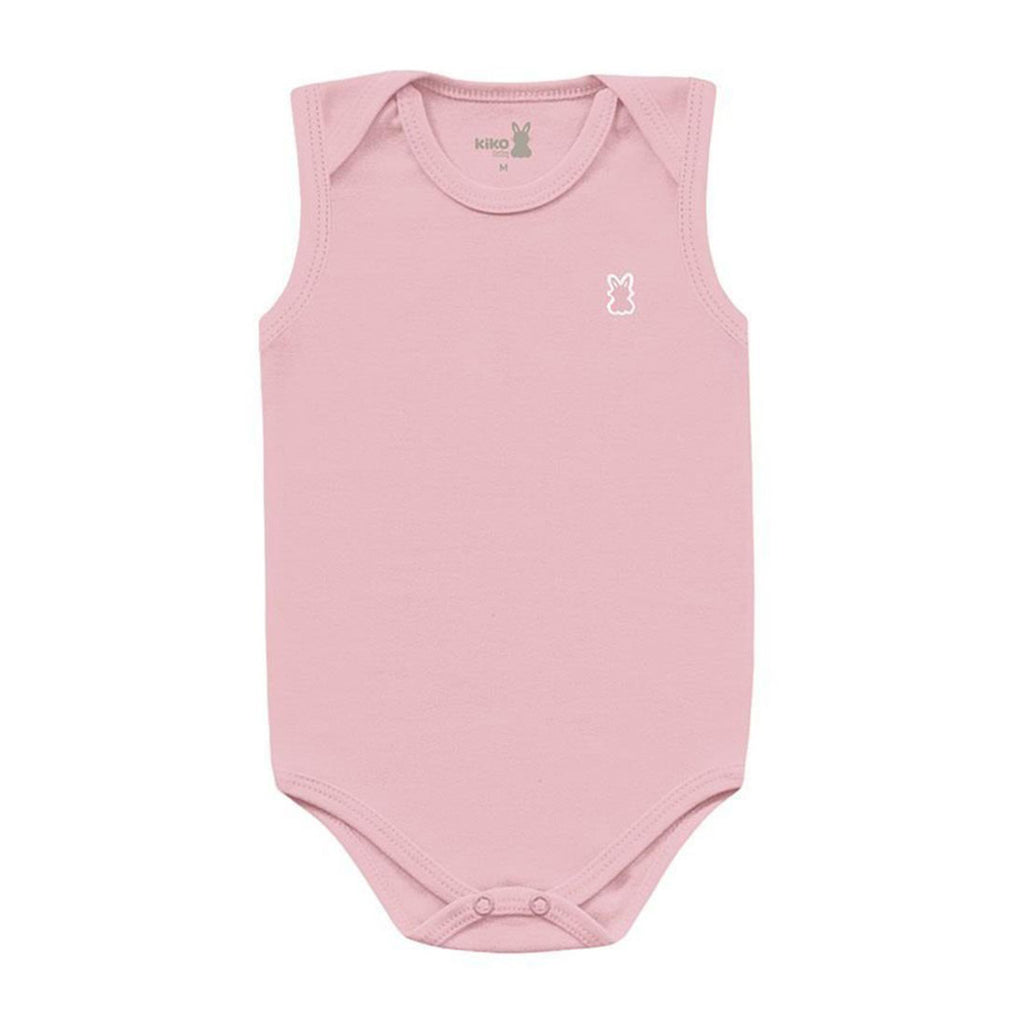 Body Regata Bebê Menina Suedine Liso - Kiko Baby
