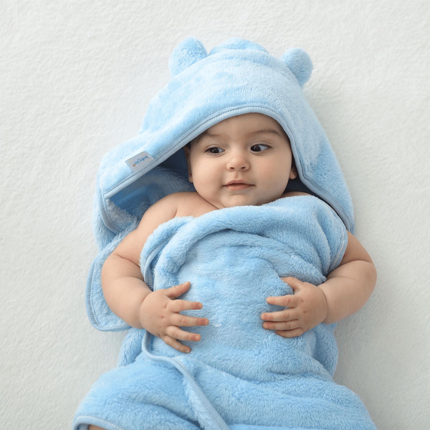 Toalha de Banho Bebê Super Seca 70cmx90cm C/ Capuz - Baby Joy