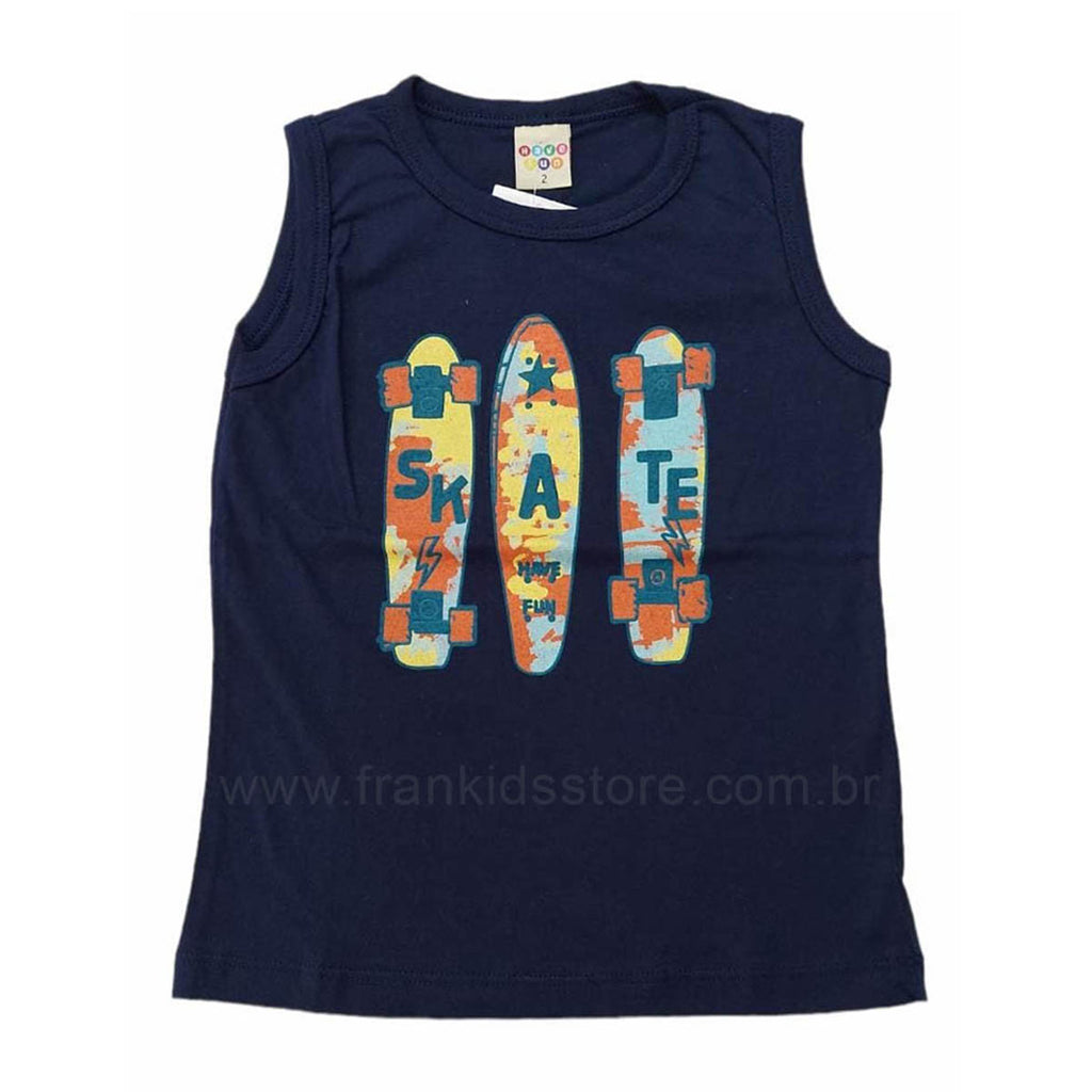 Regata Meia Malha Skate Marinho - Have Fun