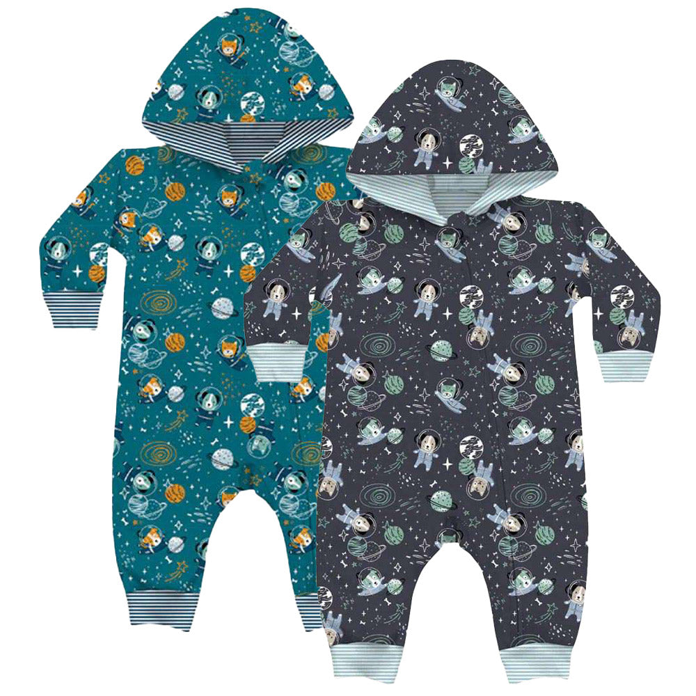 Macacão Bebê em Suedine Com Enchimento Cachorrinho - Kiko Baby