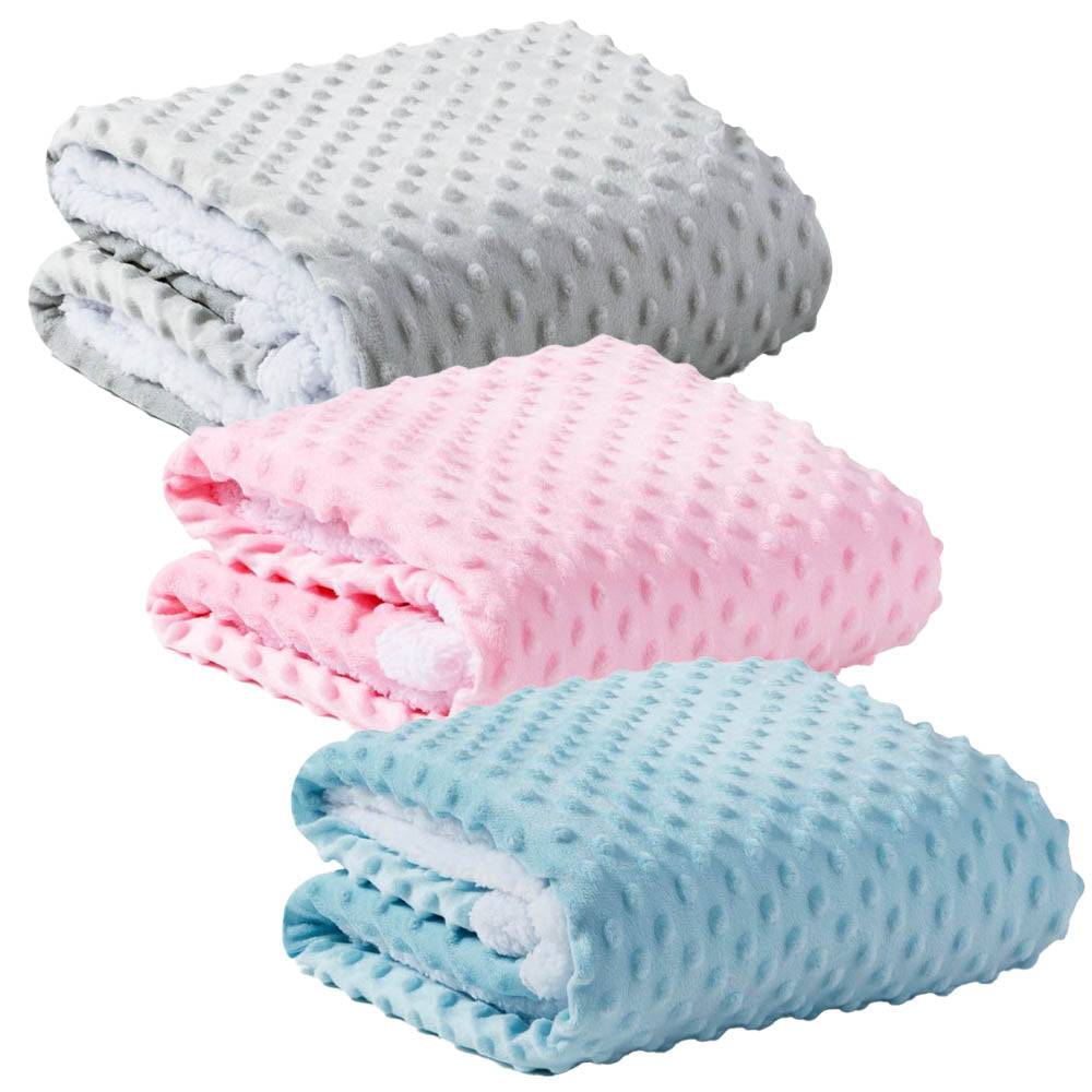 Manta Pipoquinha Sherpa Dupla Face Bebê - Loani Presentes