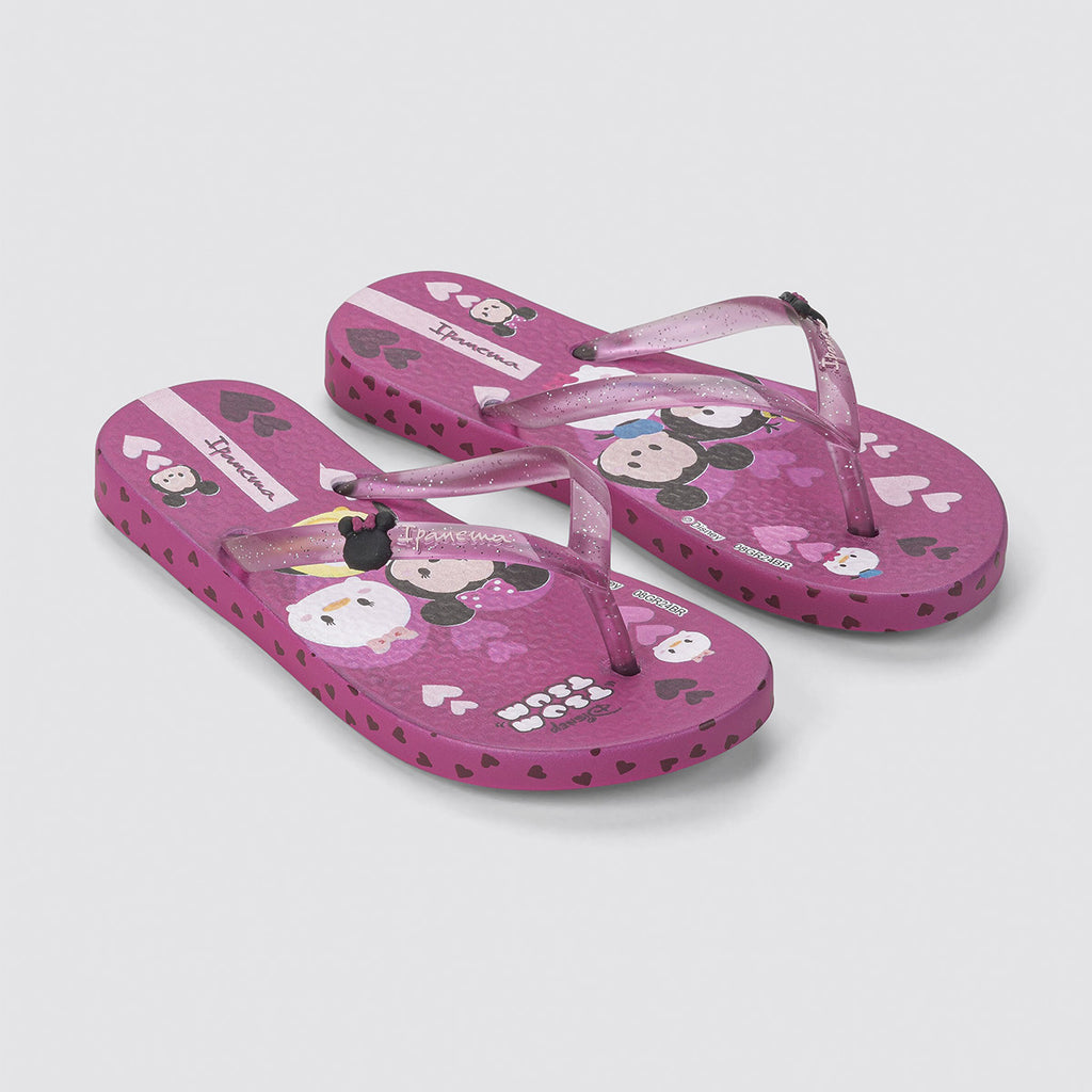 Chinelo de Dedo Infantil Rosa Disney Joy - Ipanema