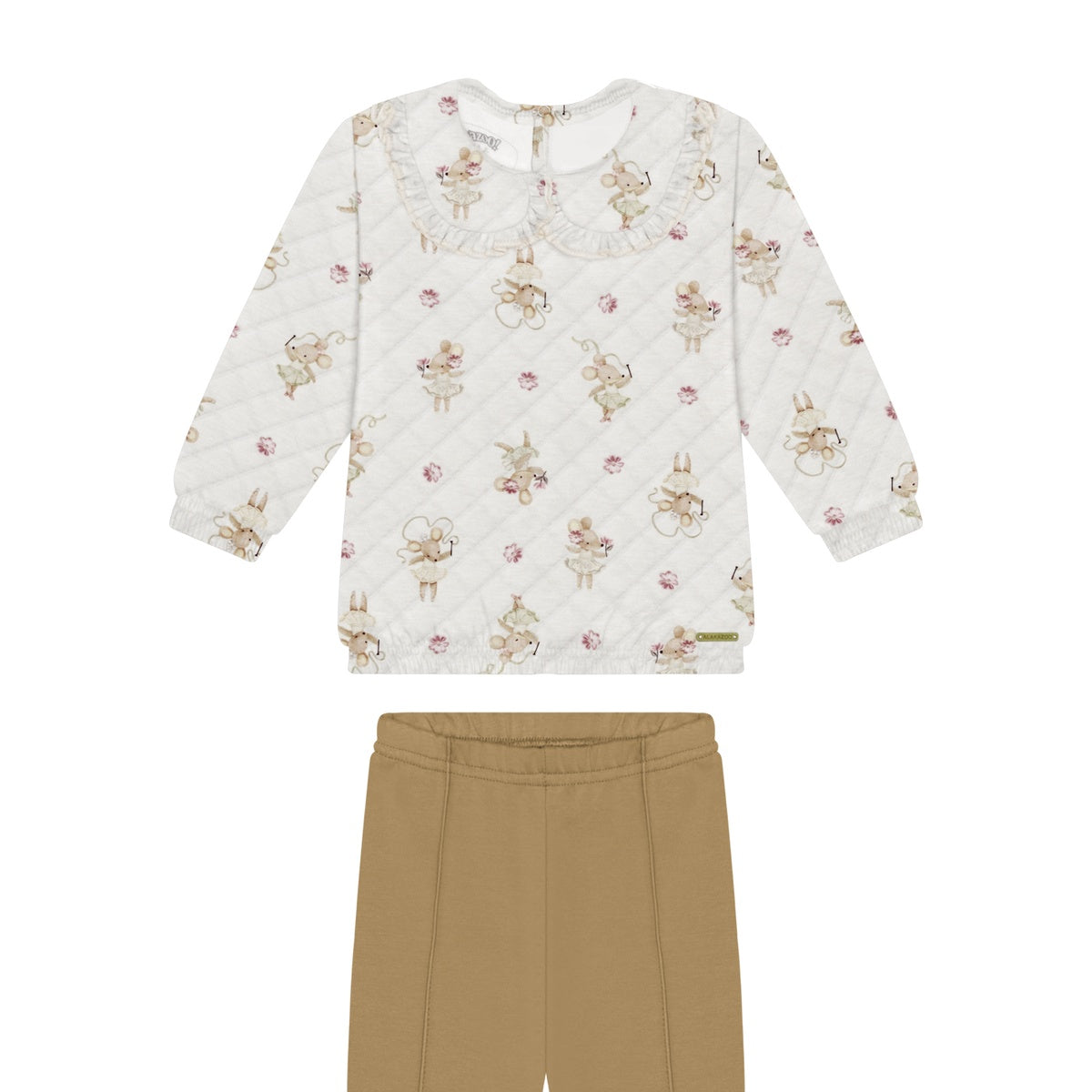 Conjunto Menina Moletom Molecotton Peluciado - Alakazoo