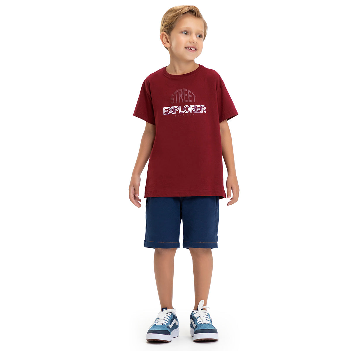 Camiseta Infantil Street Explorer Meia Malha - Have Fun