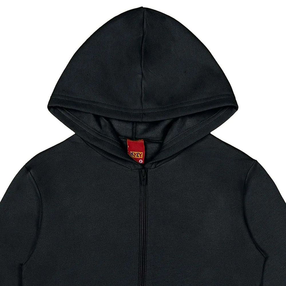 Jaqueta Infantil Unissex Moletom Peluciado Com Capuz - Kyly