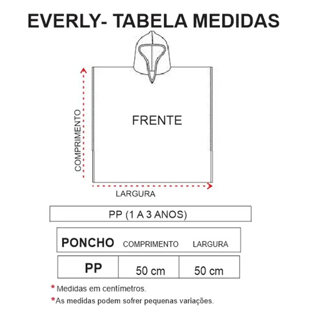 Toalha Poncho Bebê Menino Dinossauros - Everly